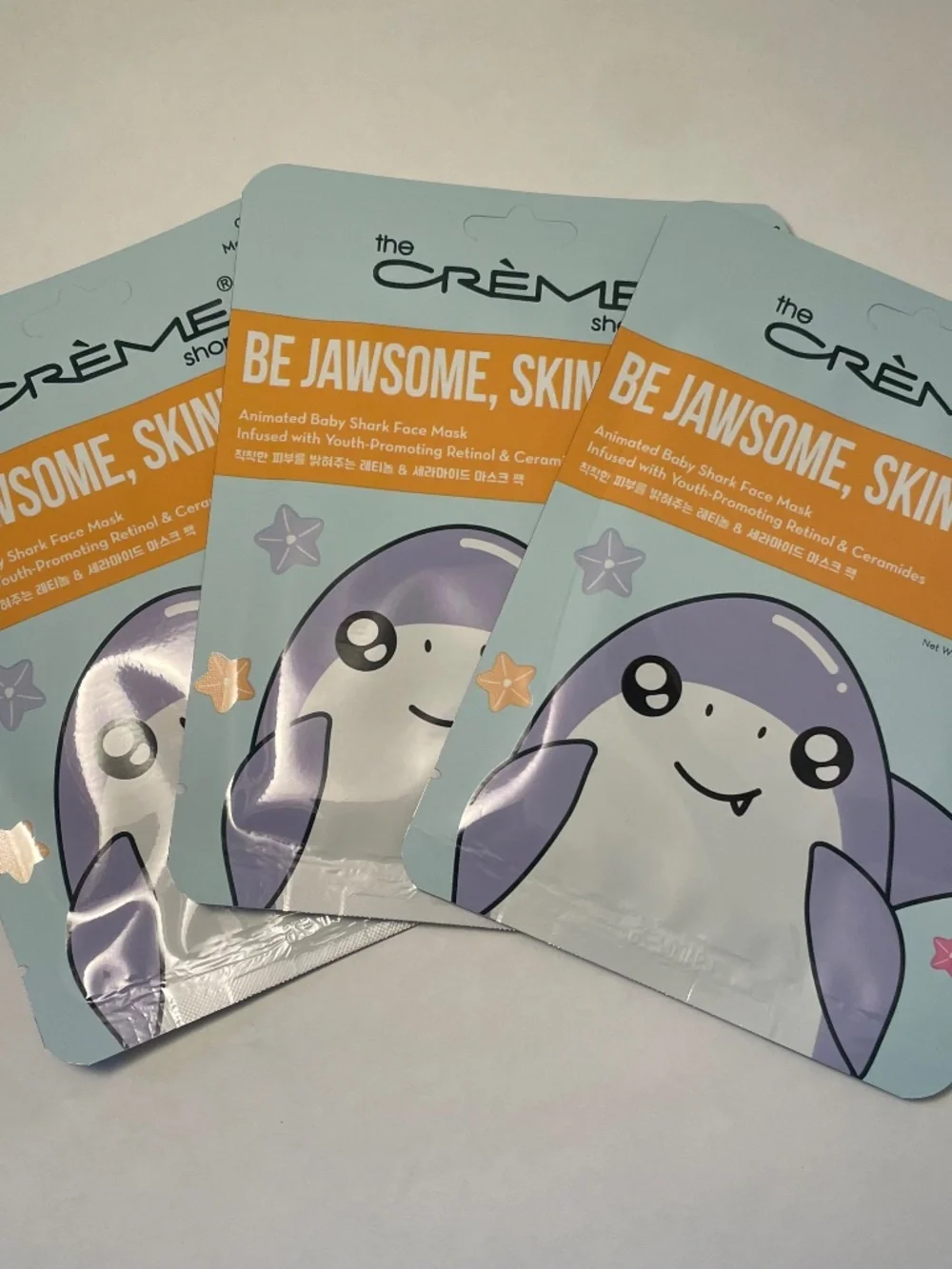 The Creme Shop Be Jawsome, Skin! Set of 3 masks Retinol & Ceramides Baby Shark
